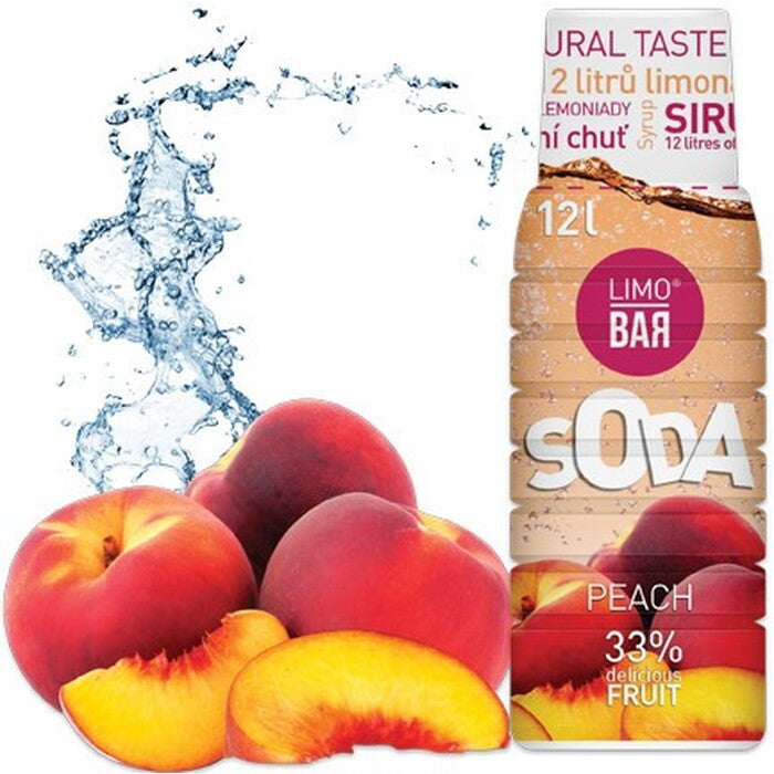 Sirup Limo Bar, Broskev, 500ml