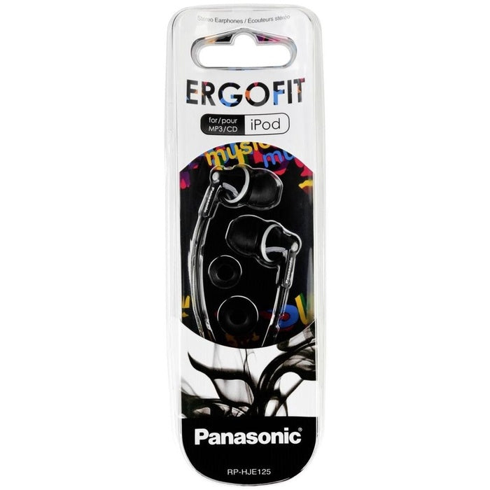 Sluchátka do uší Panasonic RP-HJE125E-K, černá