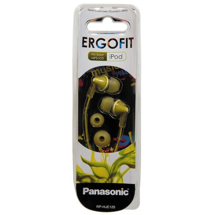 Sluchátka do uší Panasonic RP-HJE125E-Y, žlutá
