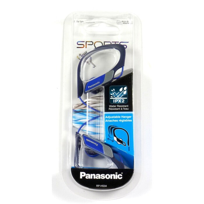 Sluchátka do uší Panasonic RP-HS34E-A, černo-modrá