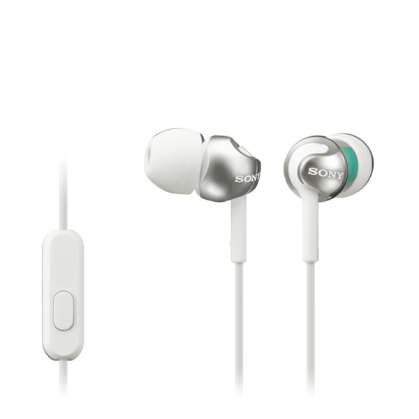 Levně Sluchátka do uší Sony MDR-EX110AP, bílá