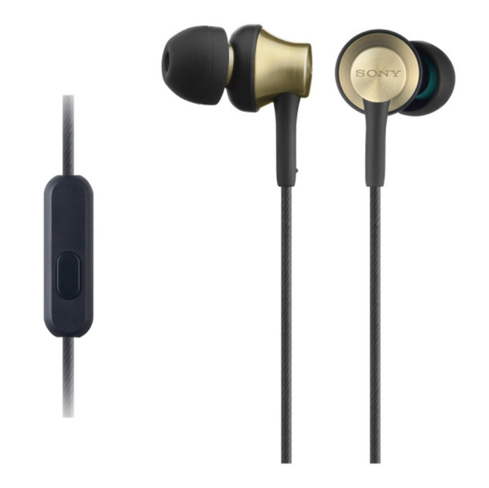 Sluchátka do uší Sony MDR-EX650APT, černo-zlatá