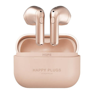 True Wireless sluchátka Happy Plugs Hope, růžovo zlatá