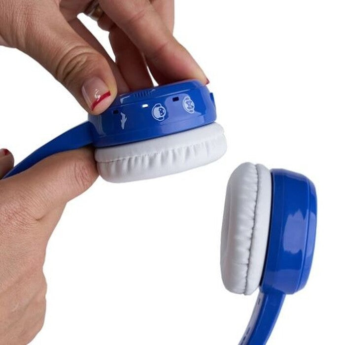 Sluchátka přes hlavu BuddyPhones Inflight, modrá