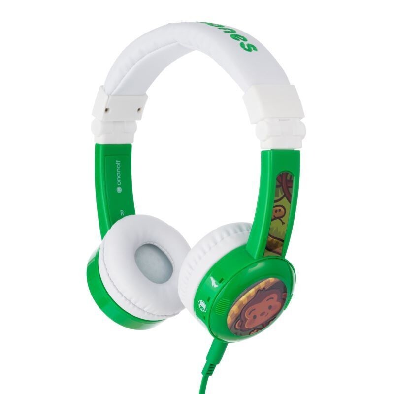 Sluchátka přes hlavu BuddyPhones Inflight, zelená
