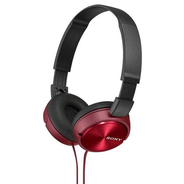 Levně Sluchátka přes hlavu Sony MDR-ZX310R, červená