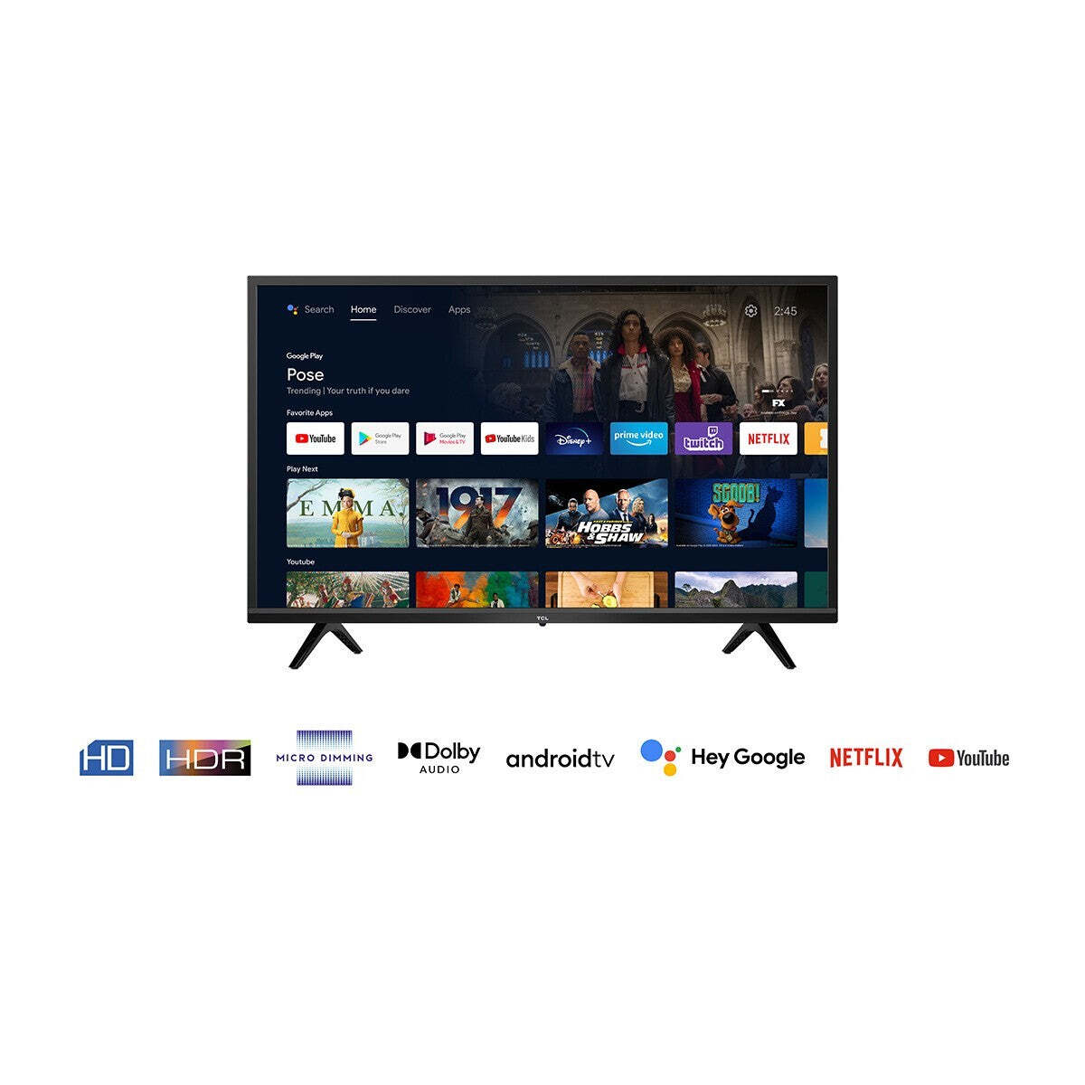Smart televize TCL 32S5200 (2022) / 32&quot; (80 cm) OBAL POŠKOZEN