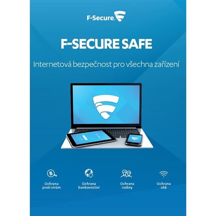 Software F-Secure SAFE, 3 zařízení / 1 rok (FCFXBR1N003G2)