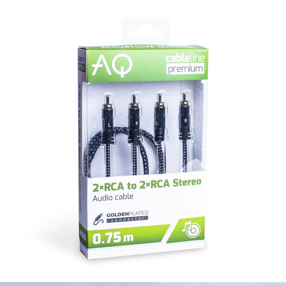 Stereo audio kabel AQ 6OKRR015, 2xRCA/2xRCA, 1,5m