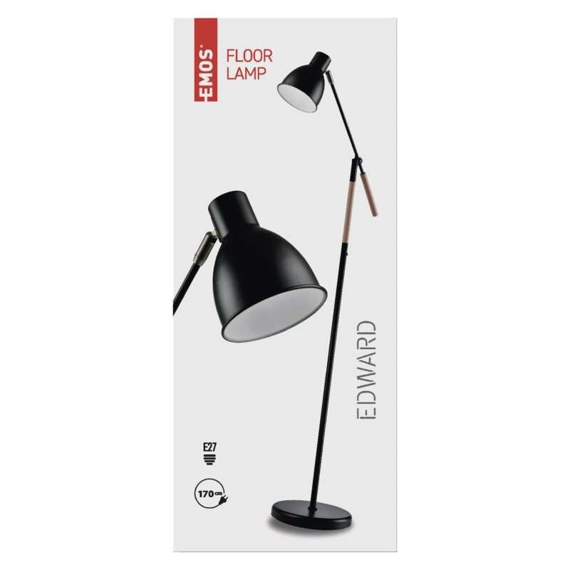 Stojací lampa Edward Emos Z7606, černá