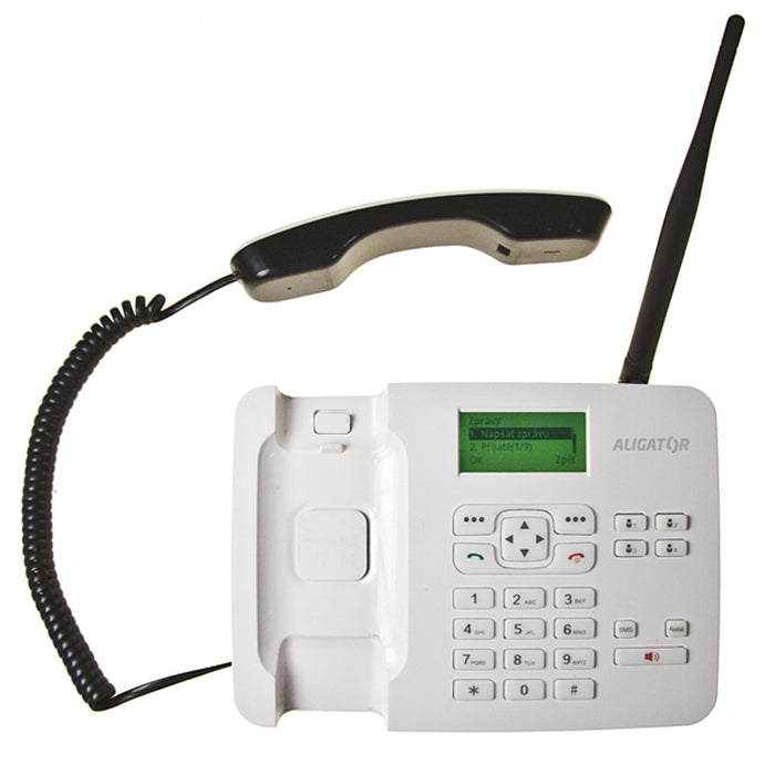 Stolní GSM telefon Aligator T100, bílá