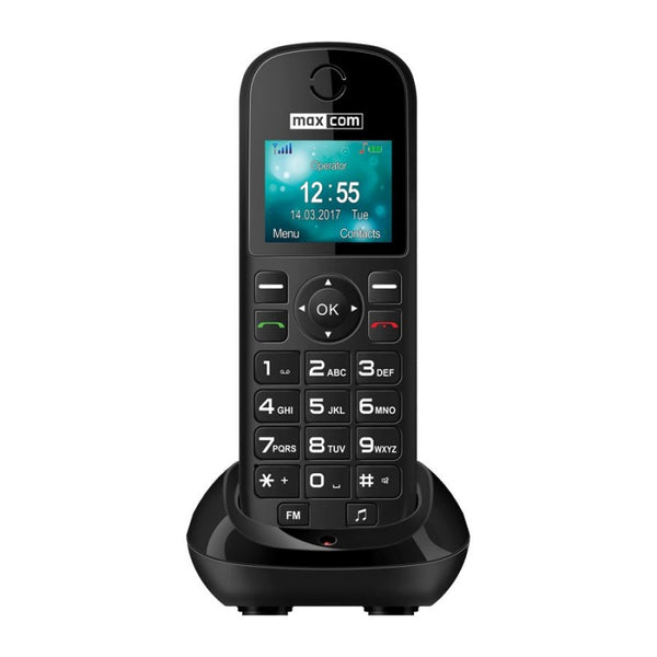 Levně Stolní GSM telefon Maxcom Comfort MM35D, černá