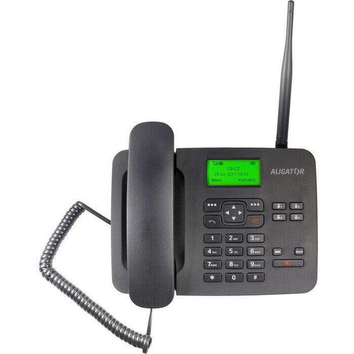 Stolní telefon Aligator T100 na SIM kartu, černá