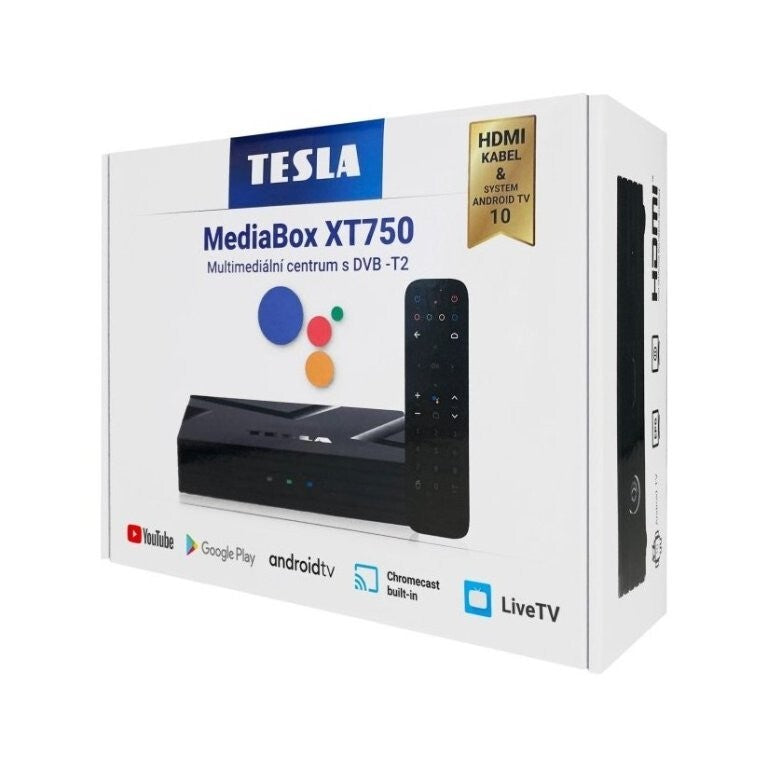 TESLA MediaBox XT750 - multimediální přehrávač s DVB-T2 POUŽITÉ,
