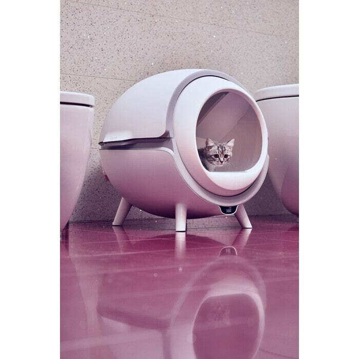 Tesla Smart Cat Toilet VADA VZHLEDU, ODĚRKY