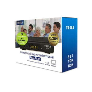 TESLA TE-301 DVB-T2 přijímač  H.265 (HEVC)