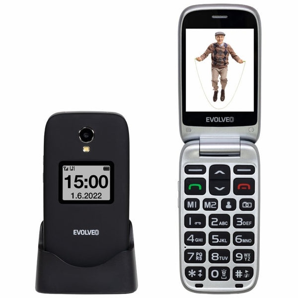 Levně Tlačítkový telefon Evolveo EasyPhone FS, černá