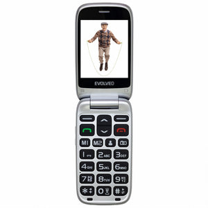 Tlačítkový telefon Evolveo EasyPhone FS, černá