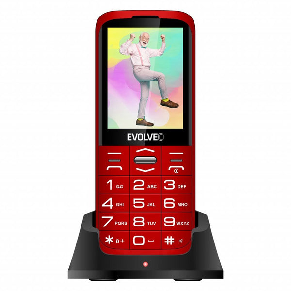 Levně Tlačítkový telefon Evolveo EasyPhone XO, červená