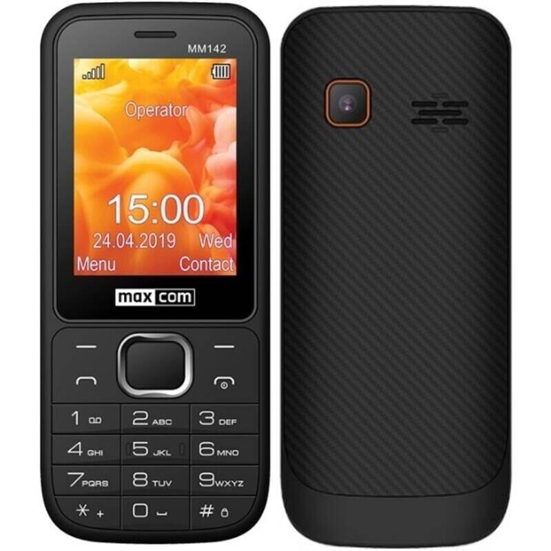 Tlačítkový telefon Maxcom Classic MM142, černá