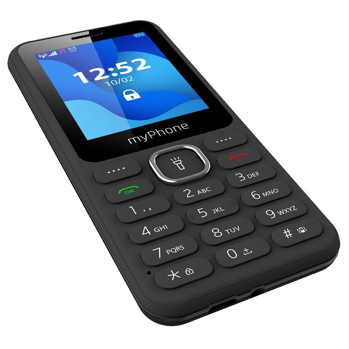 Tlačítkový telefon MyPhone 6320, černá POUŽITÉ, NEOPOTŘEBENÉ ZBOŽÍ