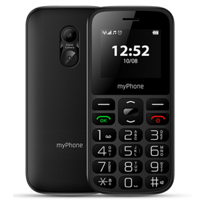 Tlačítkový telefon myPhone Halo A senior, černá POUŽITÉ, NEOPOTŘE