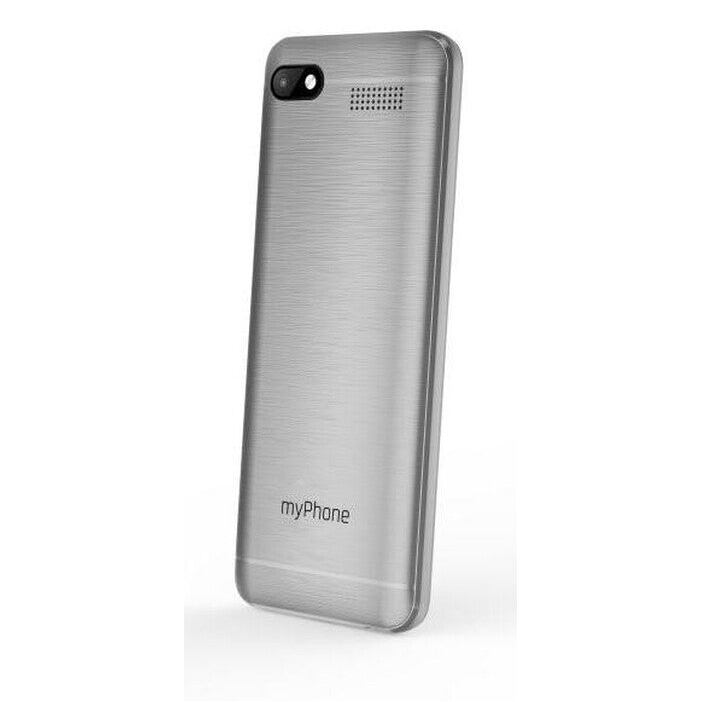 Tlačítkový telefon myPhone Maestro 2, stříbrná