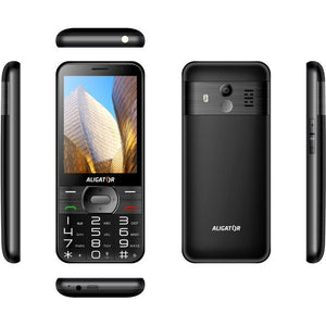 Tlačítkový telefon pro seniory Aligator A900, černá