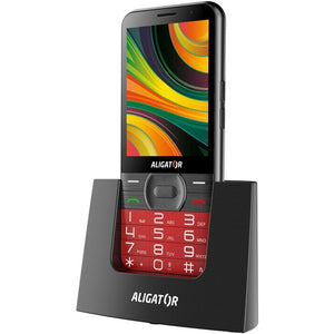 Tlačítkový telefon pro seniory Aligator A900, červená POUŽITÉ, NE