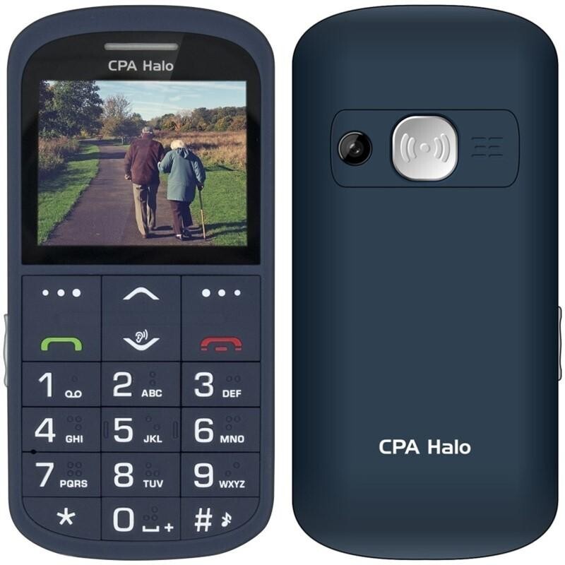 Tlačítkový telefon pro seniory CPA Halo 11 Pro, modrá