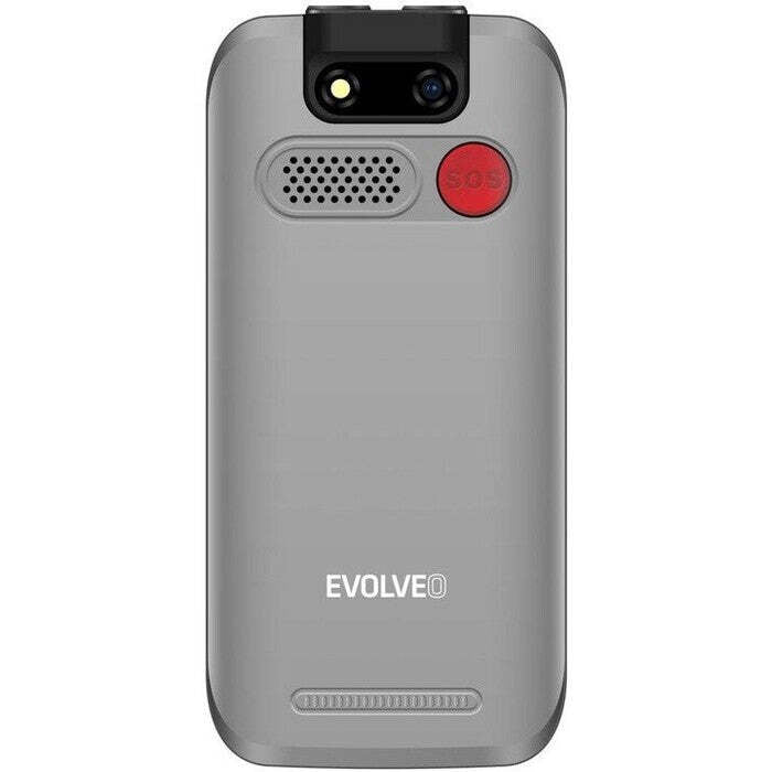 Tlačítkový telefon pro seniory Evolveo EasyPhone EB, stříbrná