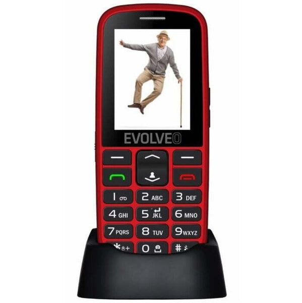 Levně Tlačítkový telefon pro seniory Evolveo EasyPhone EG, červený