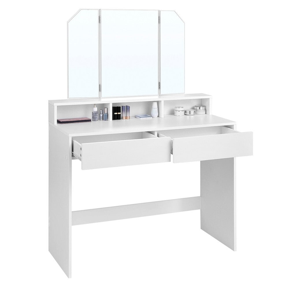 Toaletní stolek Galera (bílá, 100x142x40 cm)