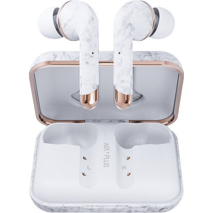 True Wireless sluchátka Happy Plugs Air 1 Plus In-Ear, bílo šedá