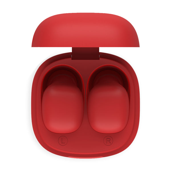 Levně True Wireless sluchátka Niceboy HIVE Smarties Red Ruby