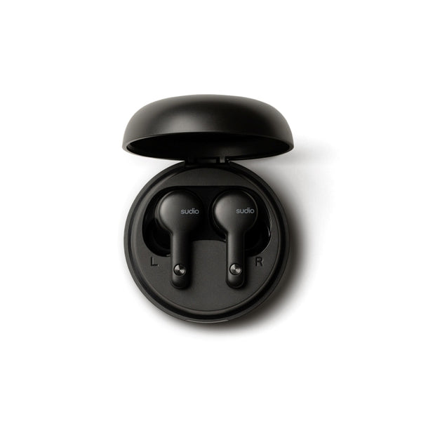 Levně True Wireless sluchátka SUDIO A2BLK, černá