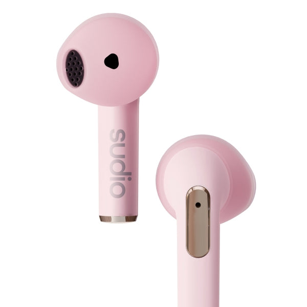 Levně True Wireless sluchátka SUDIO N2PNK, růžová