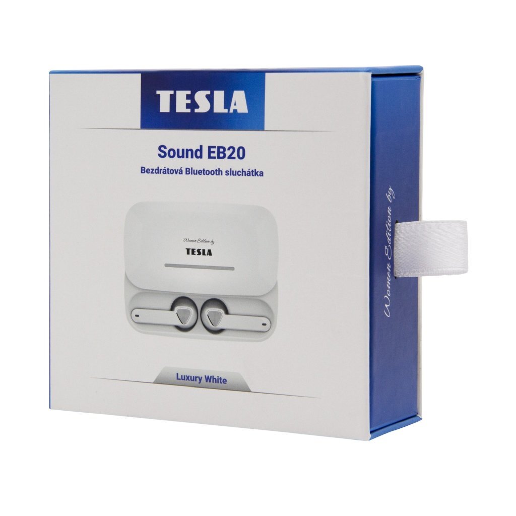 True Wireless sluchátka TESLA Sound EB20, Luxury White