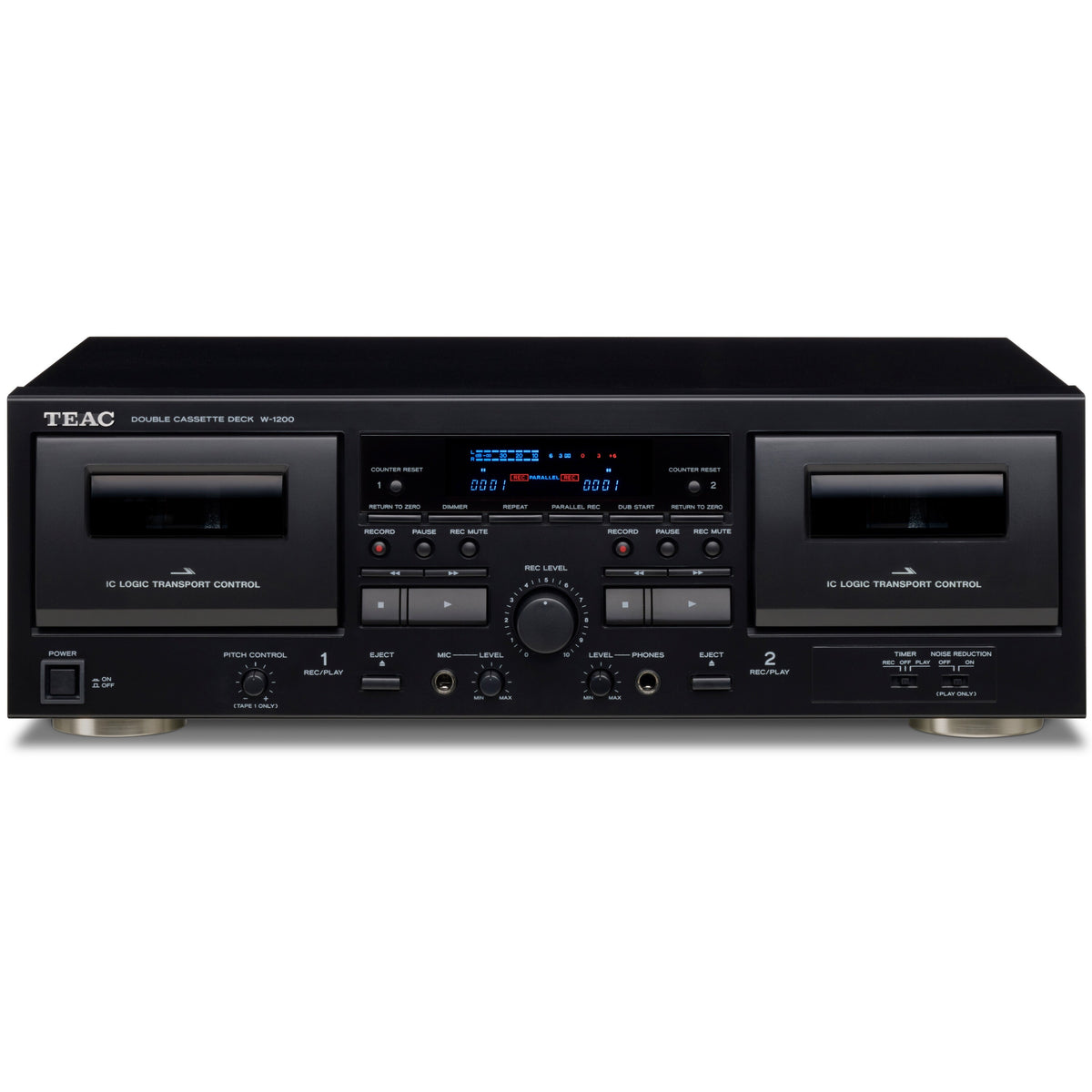 Kazetový radiomagnetofon TEAC W-1200, černý