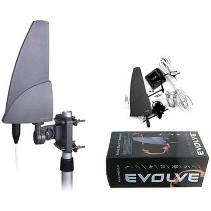 TV anténa Evolveo Shark, 35dBi, aktivní, venkovní