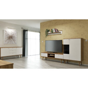 TV stolek Primo (dub riviera, bílá)