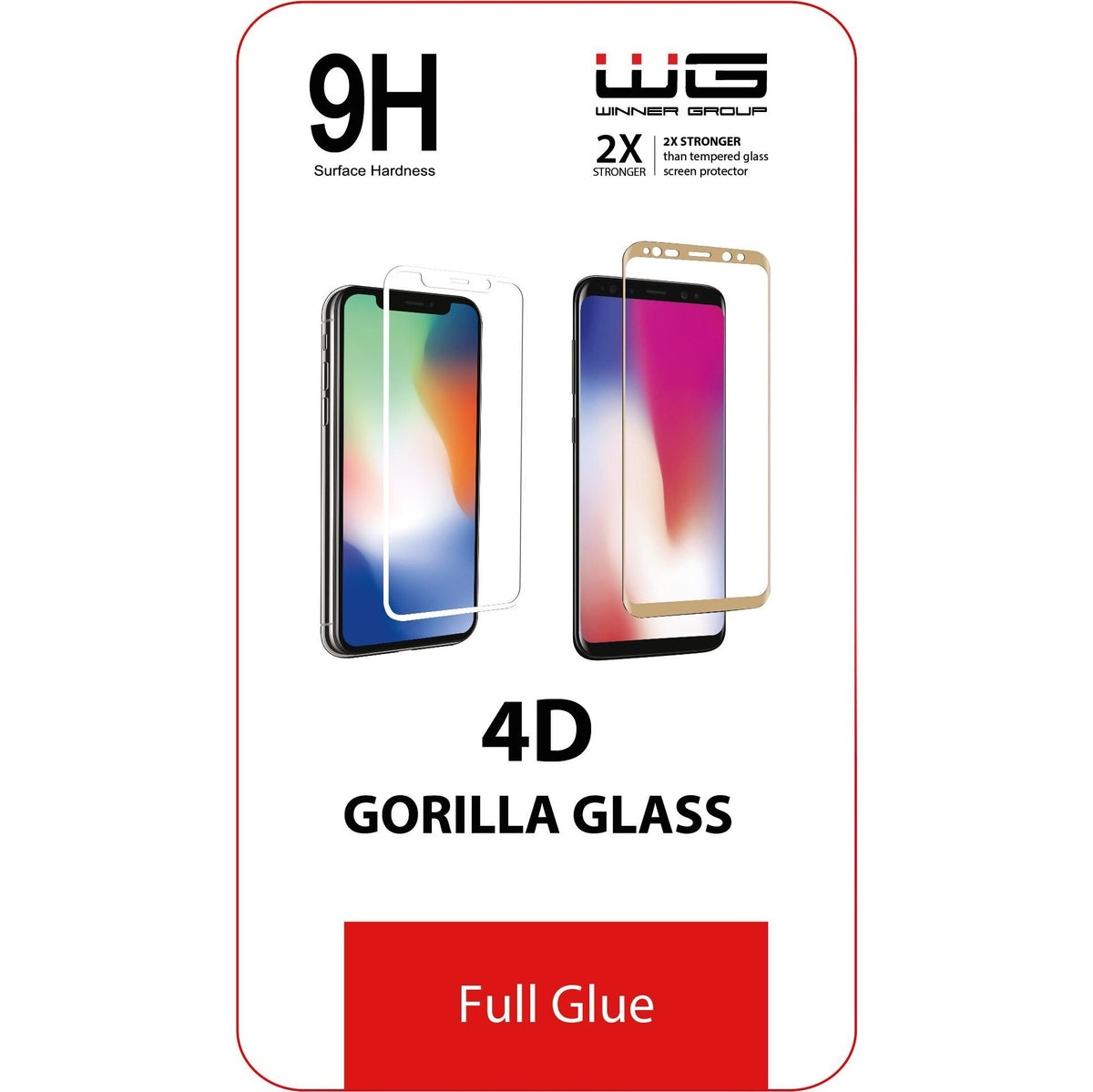Tvrzené sklo 4D pro Huawei P40 Lite E, Full Glue