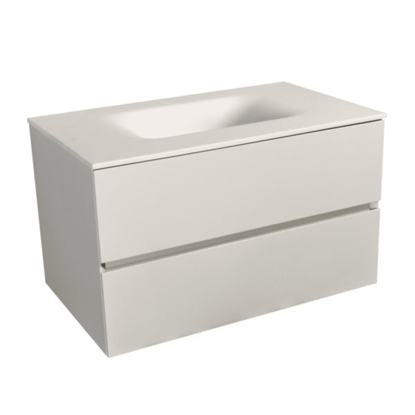 Levně Koupelnová skříňka s umyvadlem Charlotte 66x51x52,5 cm bílá mat