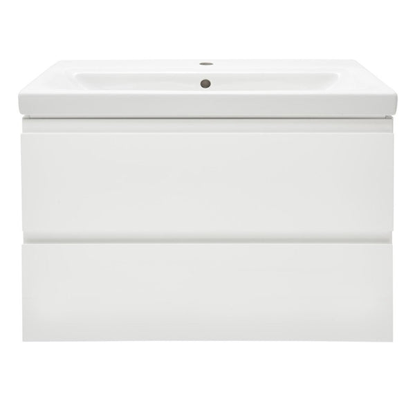 Koupelnová skříňka s umyvadlem Charlotte 80x62x37,5 cm bílá lesk