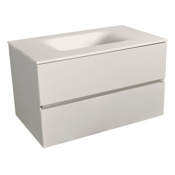Levně Koupelnová skříňka s umyvadlem Charlotte (86x51,2x52,5 bílá mat)