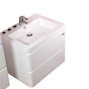 Koupelnová skříňka s umyvadlem Praya závěsná 64x53x48, bílá,lesk