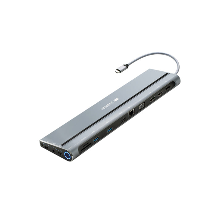 USB-C dokovací stanice 14v1 Canyon DS-9 (CNS-HDS09B)