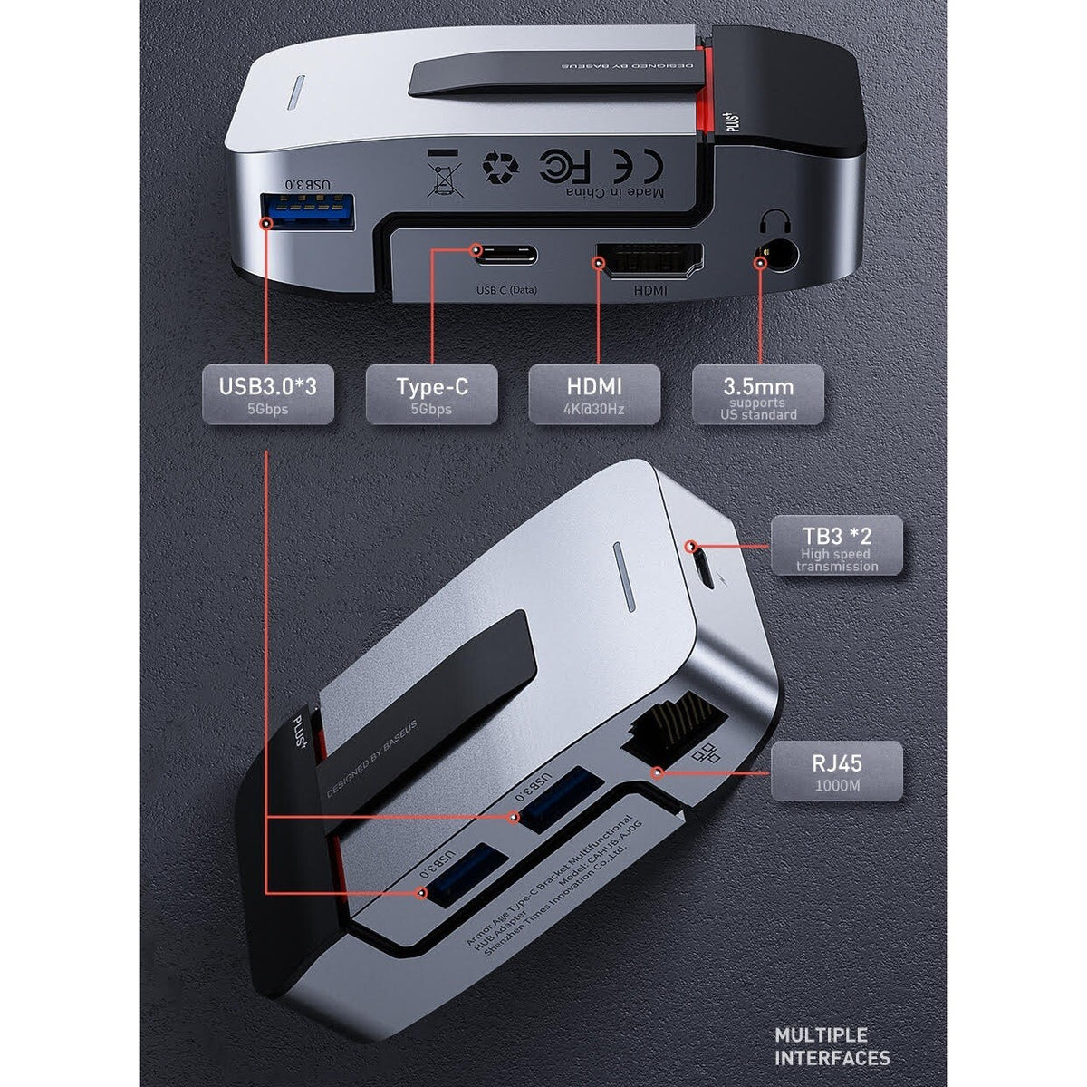 USB-C hub Baseus CAHUB-AJ0G