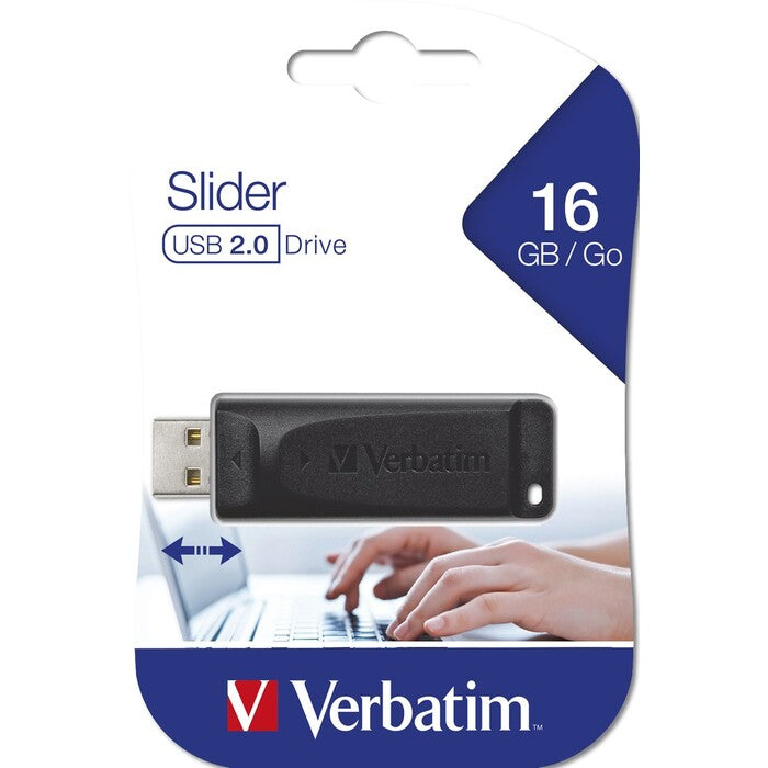 USB flash disk 16GB Verbatim Slider, 2.0 (98696)