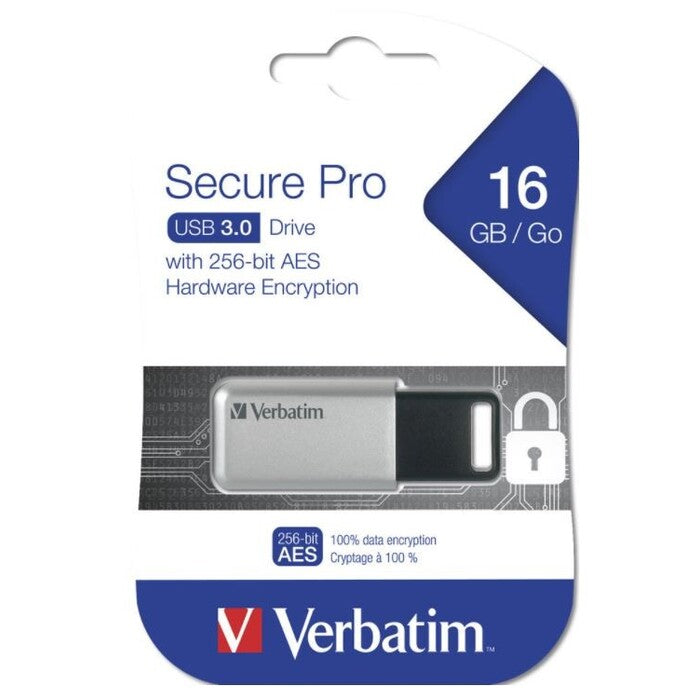 USB flash disk 16GB Verbatim Store&#39;n&#39;Go Secure Pro, 3.0 (98664)